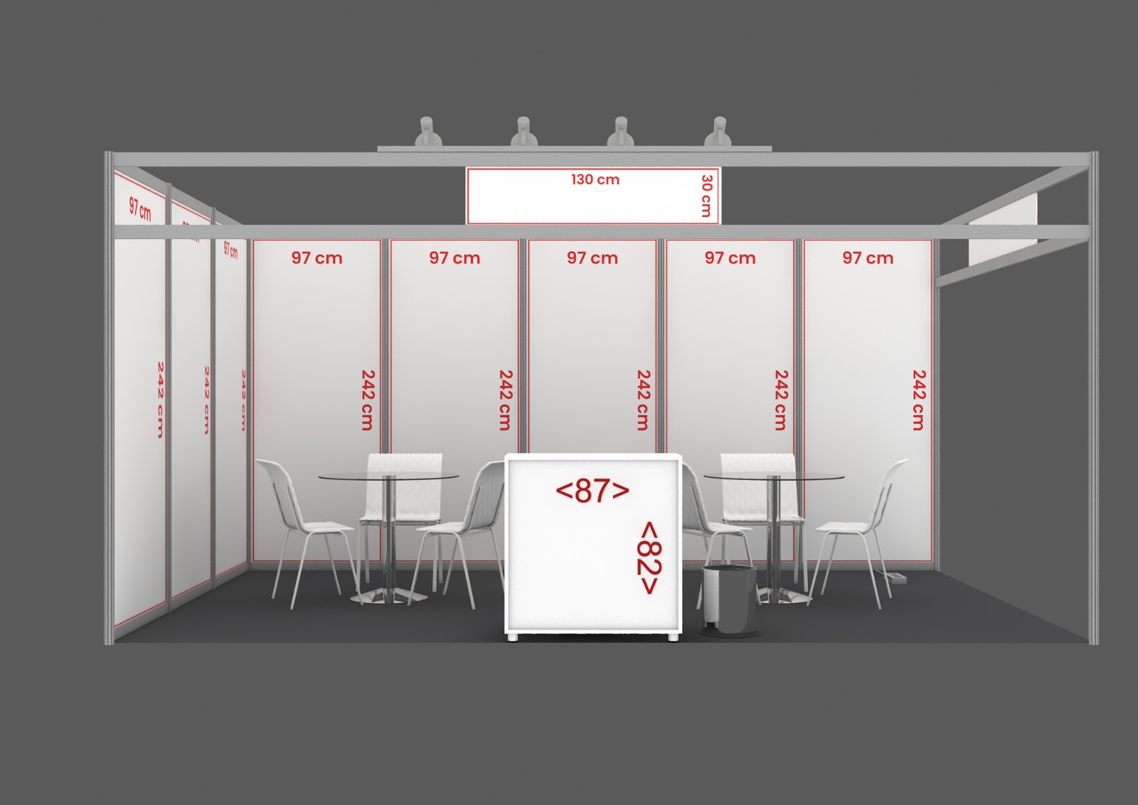 IMCET 2027 3x5m Standard Modular Stand Model